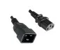 Preview: Cavo di alimentazione da C13 a C20, 1mm², prolunga, VDE, nero, lunghezza 5,00m